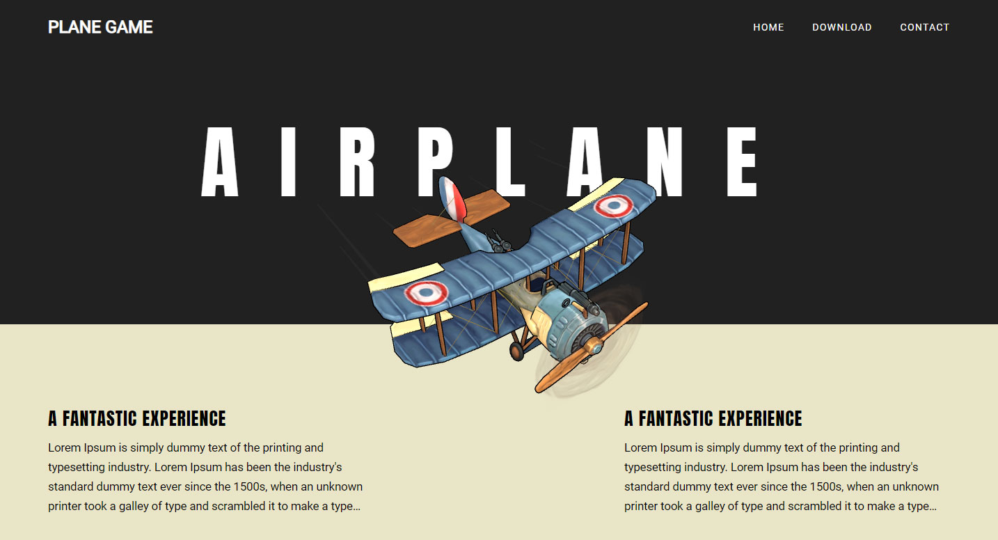 project - Airplane image